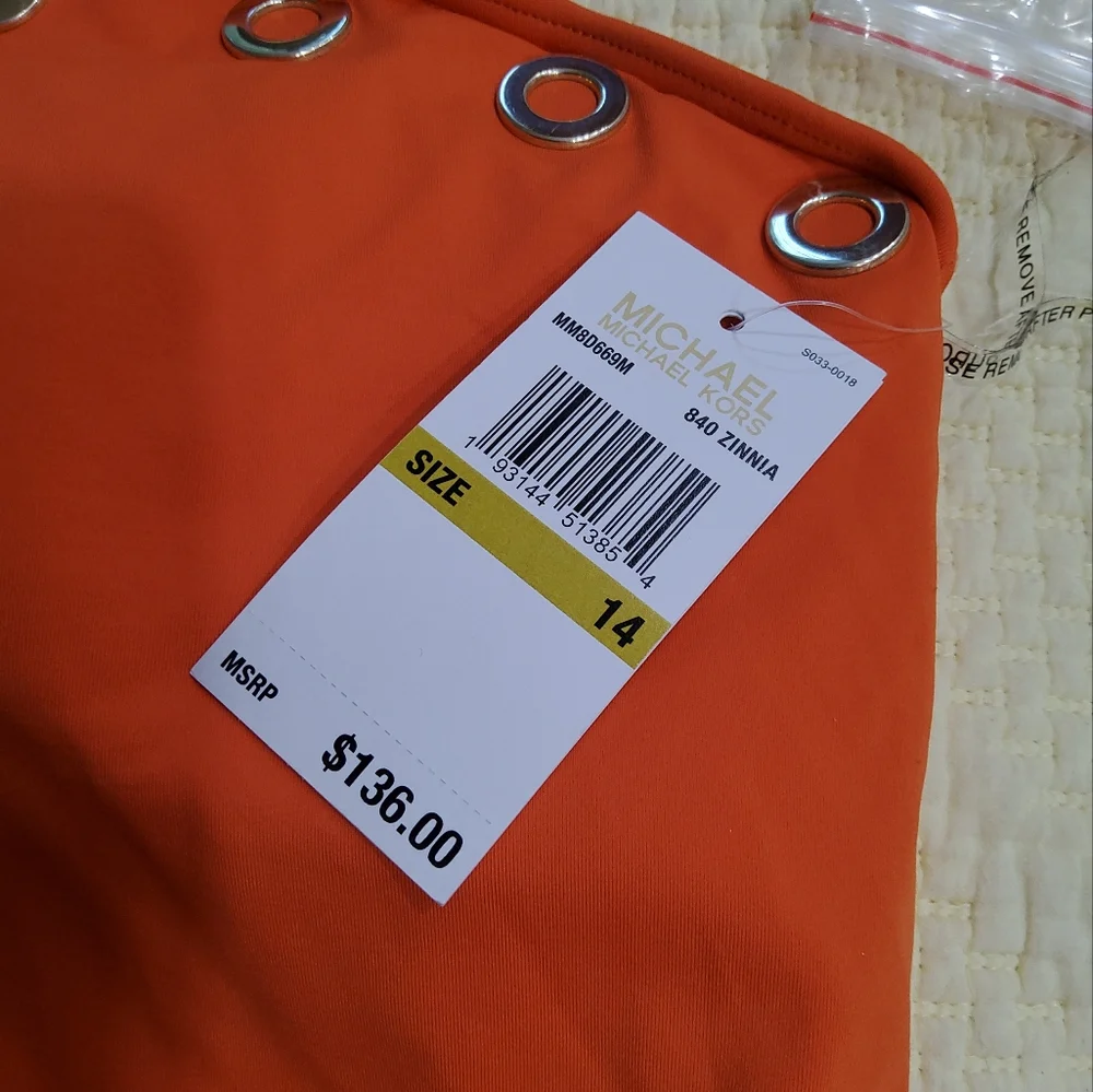 Michael Michael Kors 840 Zinnia Swimsuit Size 14